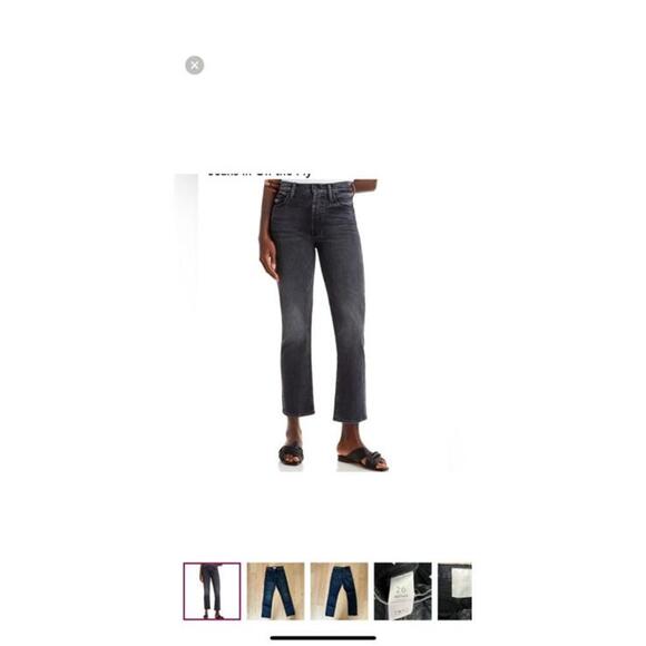 MOTHER Supreme Tomcat Ankle washed black sz 24 - Picture 1 of 5